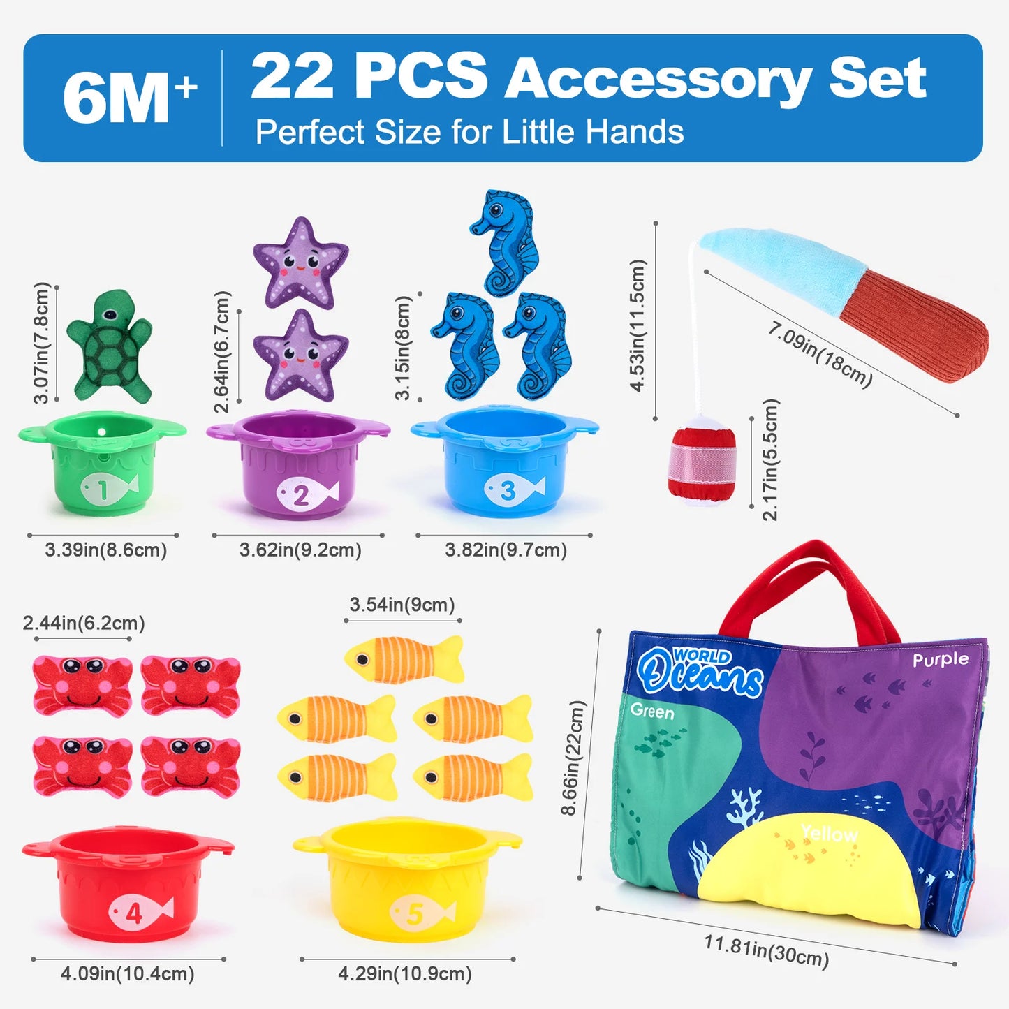 Plush Baby Fishing Toy Set – Montessori Learning Game for Toddlers
