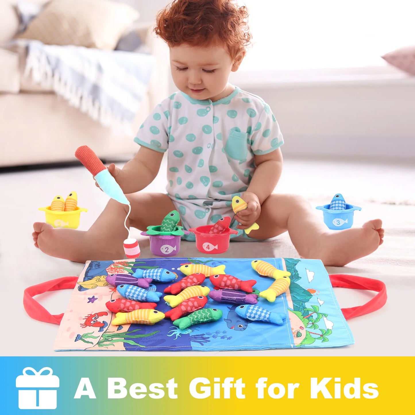 Plush Baby Fishing Toy Set – Montessori Learning Game for Toddlers