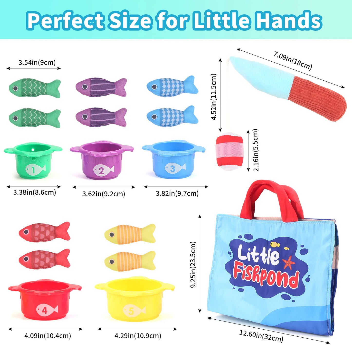 Plush Baby Fishing Toy Set – Montessori Learning Game for Toddlers