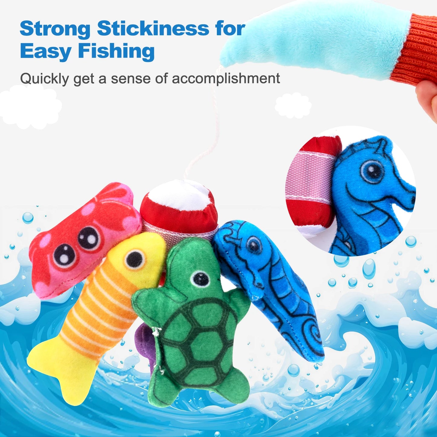Plush Baby Fishing Toy Set – Montessori Learning Game for Toddlers