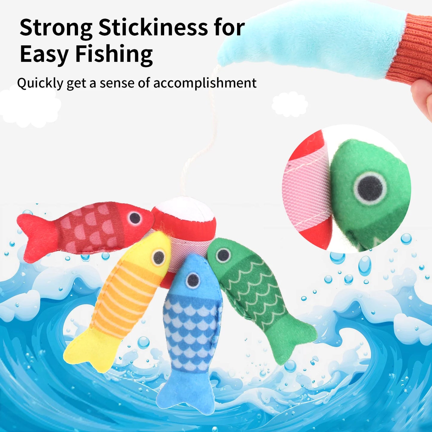Plush Baby Fishing Toy Set – Montessori Learning Game for Toddlers